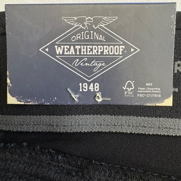 Weatherproof Vintage 36x30 Men's Hybrid Tech Pants, Black NWT - Picture 6 of 14